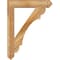 Ekena Millwork Olympic Arts and Crafts Rough Sawn Bracket w/ Offset Brace, Western Red Cedar, 6"W x 26"D x 34"H BKT0604X26X34OLY03RWR - alternate 3